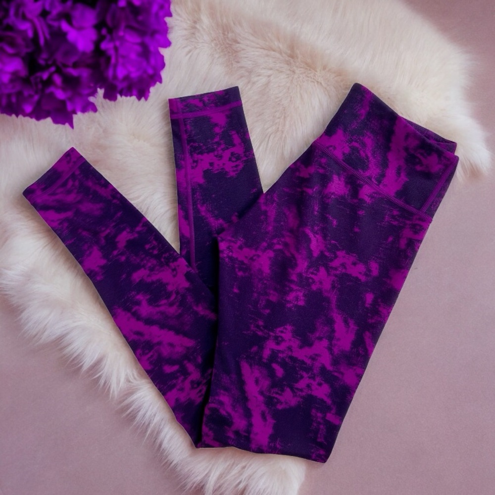 Purple Tie-Dye Women's Leggings